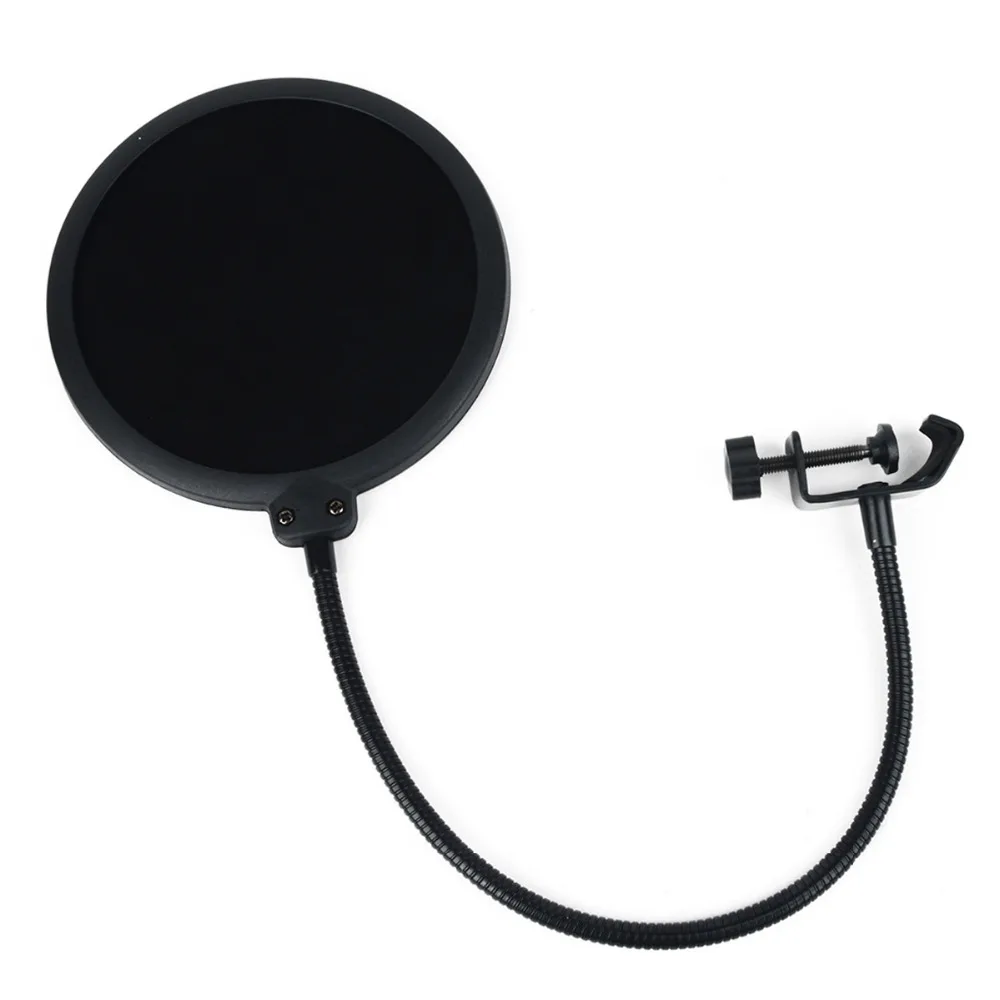 1pc Double Layer Studio Microphone Flexible Wind Screen Mask Mic Pop Filter Shield For Speaking Recording Accessories
1pc Double Layer Studio Microphone Flexible Wind Screen Mask Mic Pop Filter Shield For Speaking Recording Accessories