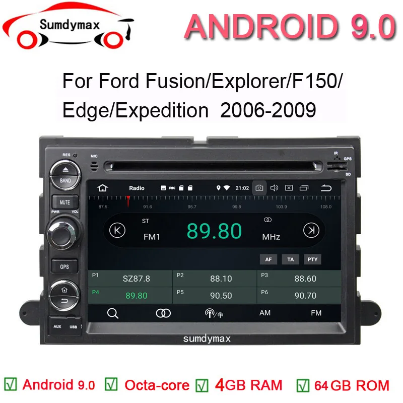 4GB RAM Android 9.0 Car DVD Player for Ford F150 F350 F450 F550 F250 Fusion Expedition Mustang Explorer Edge with BT Wifi
4GB RAM Android 9.0 Car DVD Player for Ford F150 F350 F450 F550 F250 Fusion Expedition Mustang Explorer Edge with BT Wifi