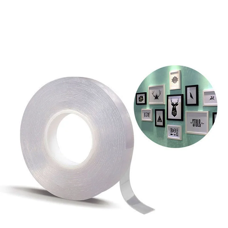 Free Shipping Multifunctional Double-Sided Adhesive Nano Tape Traceless Washable Removable Magic Tapes
Free Shipping Multifunctional Double-Sided Adhesive Nano Tape Traceless Washable Removable Magic Tapes