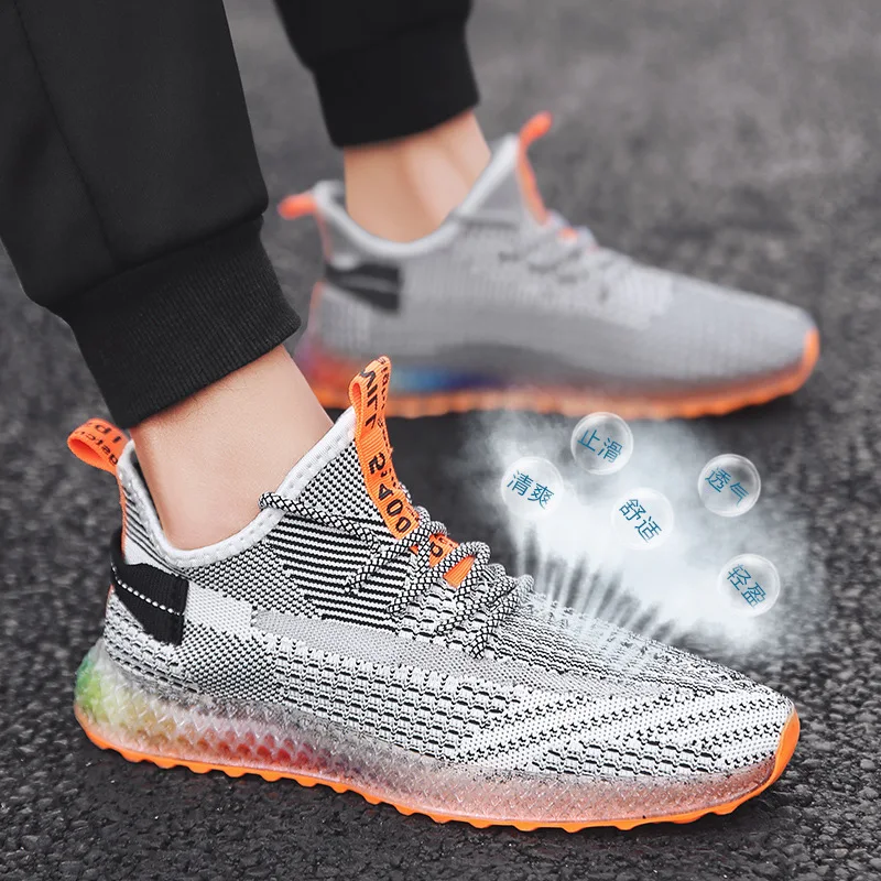 Men's Flyknit Mesh Breathable Sneaker Casual Leisure Hard-Wearing Sports Running Shoes Outdoor Low Top Cool Walking Shoes
Men's Flyknit Mesh Breathable Sneaker Casual Leisure Hard-Wearing Sports Running Shoes Outdoor Low Top Cool Walking Shoes