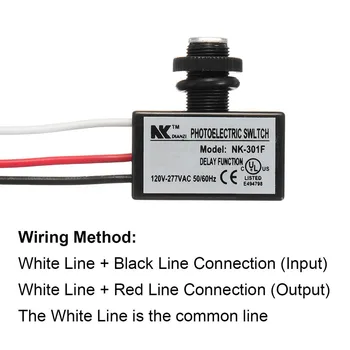 AC80-277V Photocell Dusk to Dawn Button Photo Control Eye Switch Flush Mount AI88
AC80-277V Photocell Dusk to Dawn Button Photo Control Eye Switch Flush Mount AI88