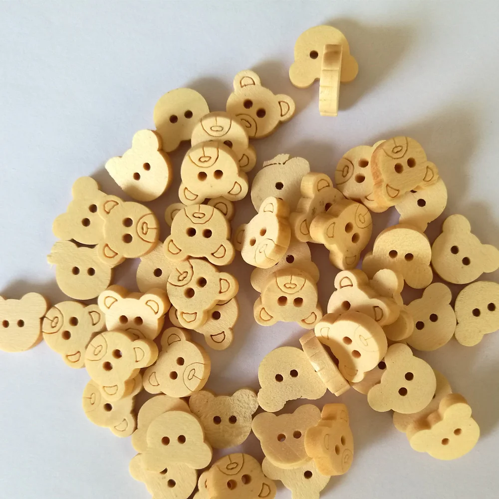50Pcs Wooden Buttons Cartoon Bear Wood Buttons Natural Wood Sewing Kids Children Wear Button for Clothing DIY Scrapbooking
50Pcs Wooden Buttons Cartoon Bear Wood Buttons Natural Wood Sewing Kids Children Wear Button for Clothing DIY Scrapbooking