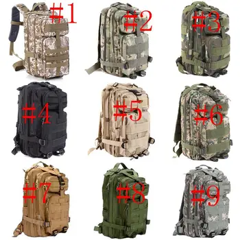 30L Outdoor Sport Military Tactical Backpack Molle Rucksacks Camping Trekking Bag 9colors 25pcs/lot Free shipping DHL/FEDEX
30L Outdoor Sport Military Tactical Backpack Molle Rucksacks Camping Trekking Bag 9colors 25pcs/lot Free shipping DHL/FEDEX
