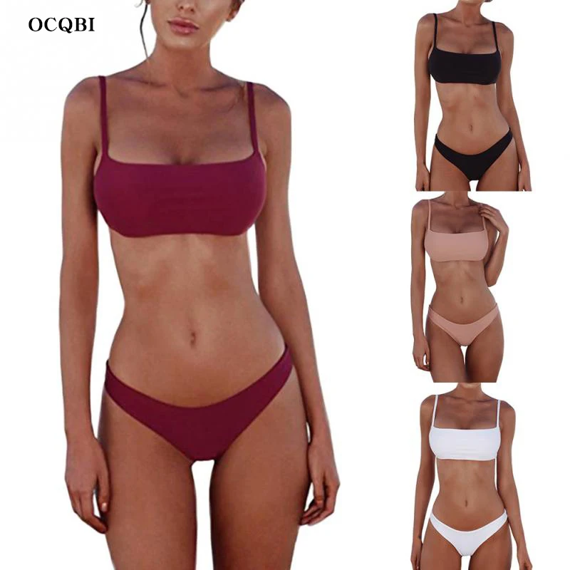OCQBI 2019 Sexy Solid Backless Women Swimwear Low Waist micro bikini brazilian thong Beach Sexy Swimwear
OCQBI 2019 Sexy Solid Backless Women Swimwear Low Waist micro bikini brazilian thong Beach Sexy Swimwear