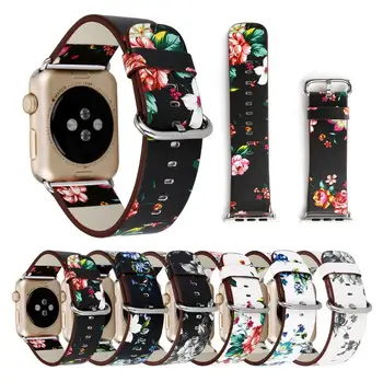 10pcs Floral Printed Leather Strap for Apple Watch belt 42mm/38mm 40mm 44mm Flower Design link Bracelet for iwatch band
10pcs Floral Printed Leather Strap for Apple Watch belt 42mm/38mm 40mm 44mm Flower Design link Bracelet for iwatch band