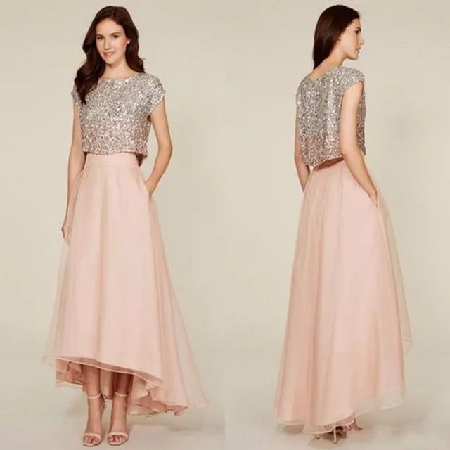 Robe De Soiree Pale Pink Long Evening Gowns Sequins Formal Gowns With Sleeves Vestido Longo 2 Pieces Prom Gown Tulle Custom Made
Robe De Soiree Pale Pink Long Evening Gowns Sequins Formal Gowns With Sleeves Vestido Longo 2 Pieces Prom Gown Tulle Custom Made