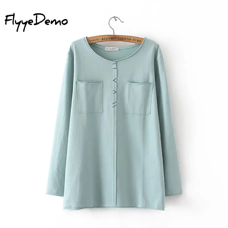 Women Casual T Shirt 2019 Spring Autumn Long Sleeve O Neck Tshirt Women Tops Basic Tees Pockets Pullover Tee Shirt Femme 4XL
Women Casual T Shirt 2019 Spring Autumn Long Sleeve O Neck Tshirt Women Tops Basic Tees Pockets Pullover Tee Shirt Femme 4XL