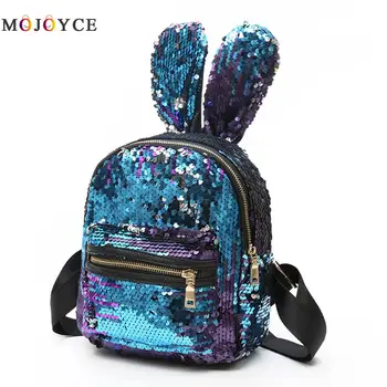 Cute Rabbit Ears Sequins Backpack For Women Girls Travel Bling sac a dos femme Backpack Female
Cute Rabbit Ears Sequins Backpack For Women Girls Travel Bling sac a dos femme Backpack Female