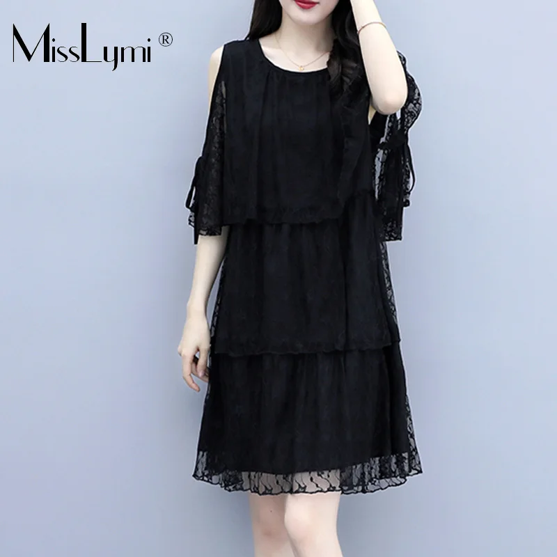 XL-5XL Plus Size Women Elegant Lace Dress Summer 2019 Sexy Off Shoulder Loose Casual Cascading Ruffle Ladies Mini Dresses Black
XL-5XL Plus Size Women Elegant Lace Dress Summer 2019 Sexy Off Shoulder Loose Casual Cascading Ruffle Ladies Mini Dresses Black
