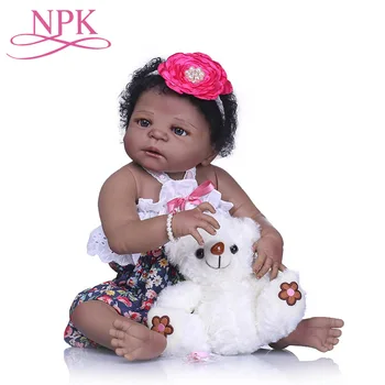 Reborn Toys 57CM Black Doll Full Silicone Reborn Girl Baby Doll Toys Realistic Newborn Princess alive Bebes Christmas Gifts
Reborn Toys 57CM Black Doll Full Silicone Reborn Girl Baby Doll Toys Realistic Newborn Princess alive Bebes Christmas Gifts