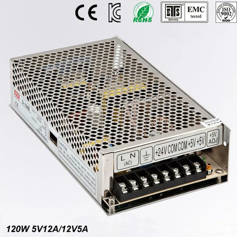 Best quality double sortie12V 24V 120W Switching Power Supply Driver for LED Strip AC 100-240V Input to DC 12V 24V free shipping
Best quality double sortie12V 24V 120W Switching Power Supply Driver for LED Strip AC 100-240V Input to DC 12V 24V free shipping