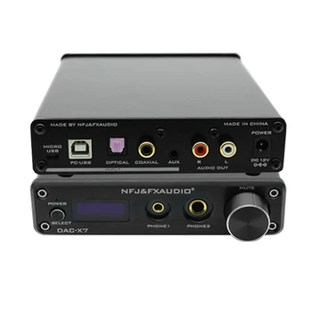 

FX-Audio DAC-X7 XMOS AK4490EQ USB DAC Decoder HiFi Audio Headphone Amplifier DSD256 OPA2604 TPA6120 USB/Optical/Coaxial/AUX In