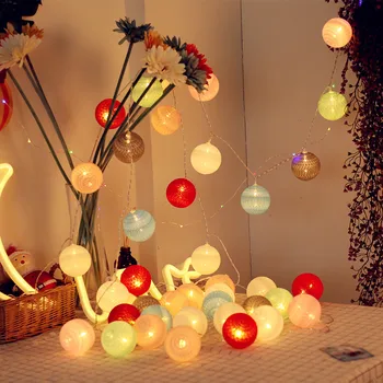 Holiday Light 1.5M/3M/6M LED Cotton Ball String Light Battery 10/20/40LED Decor Christmas Garland Ball Light Chain Fairy Lamp
Holiday Light 1.5M/3M/6M LED Cotton Ball String Light Battery 10/20/40LED Decor Christmas Garland Ball Light Chain Fairy Lamp