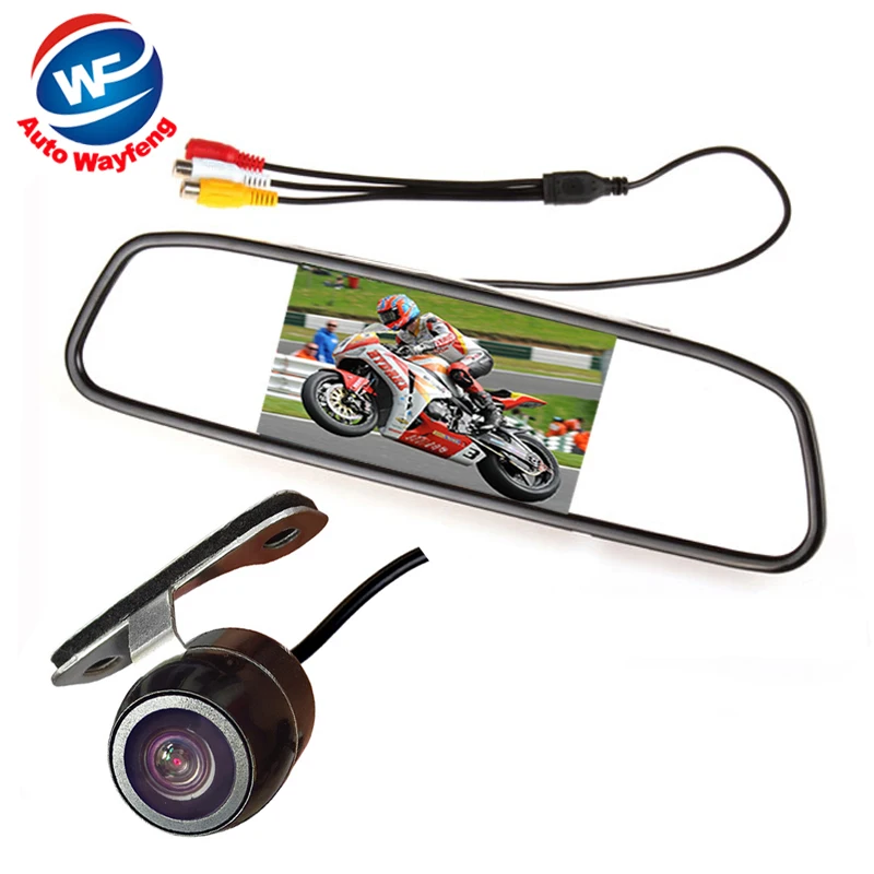 Auto Parking Assistance System 2 in 1 4.3 Digital TFT LCD Mirror Car Parking Monitor + 170 Degrees Mini Car Rear view Camera
Auto Parking Assistance System 2 in 1 4.3 Digital TFT LCD Mirror Car Parking Monitor + 170 Degrees Mini Car Rear view Camera