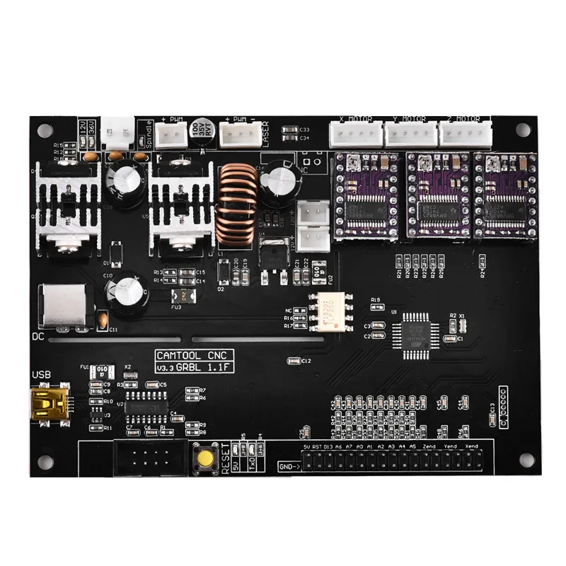 3 Axis GRBL USB Port CNC Engraving Machine Control Board with Fan Box, 300W Engraver Milling Laser Machine Controller board
3 Axis GRBL USB Port CNC Engraving Machine Control Board with Fan Box, 300W Engraver Milling Laser Machine Controller board