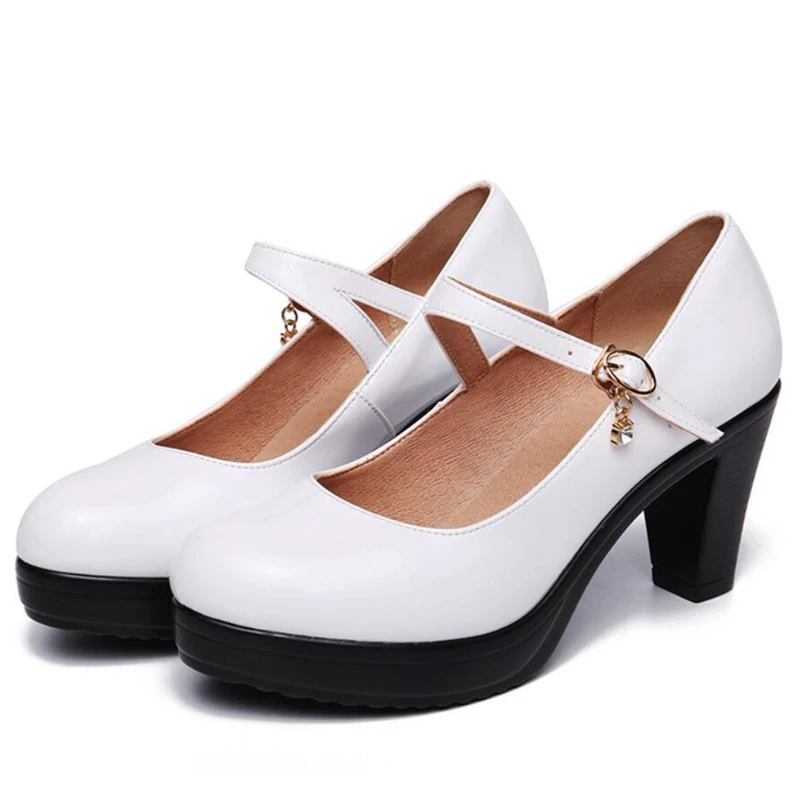 Sexy Dance Shoes For Ladies OL Work Black Block Heels Wedding Shoes Bride Women's Pumps With High Heels White Platform Shoes
Sexy Dance Shoes For Ladies OL Work Black Block Heels Wedding Shoes Bride Women's Pumps With High Heels White Platform Shoes