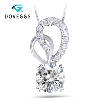 DovEggs 14K White Gold 1.77CTW 7.5mm GH Near Colorless Moissanite Pendant with Accents Heart Shaped Necklace for Women
DovEggs 14K White Gold 1.77CTW 7.5mm GH Near Colorless Moissanite Pendant with Accents Heart Shaped Necklace for Women
