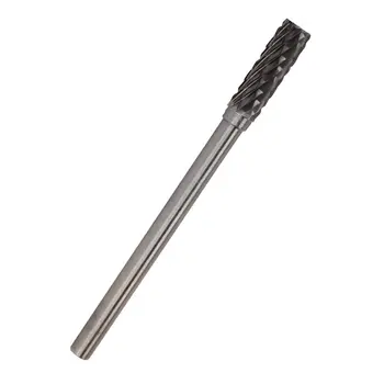 5pcs 3mm x 4mm Double Cut Cylindrical Tungsten Carbide Bur Rotary File Cutter