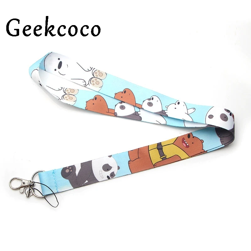 Three Bare Bears cartoon diy keychains Accessory Safety Breakaway Mobile Phone USB ID Badge Holder Key Strap Neck lanyard J0249
Three Bare Bears cartoon diy keychains Accessory Safety Breakaway Mobile Phone USB ID Badge Holder Key Strap Neck lanyard J0249