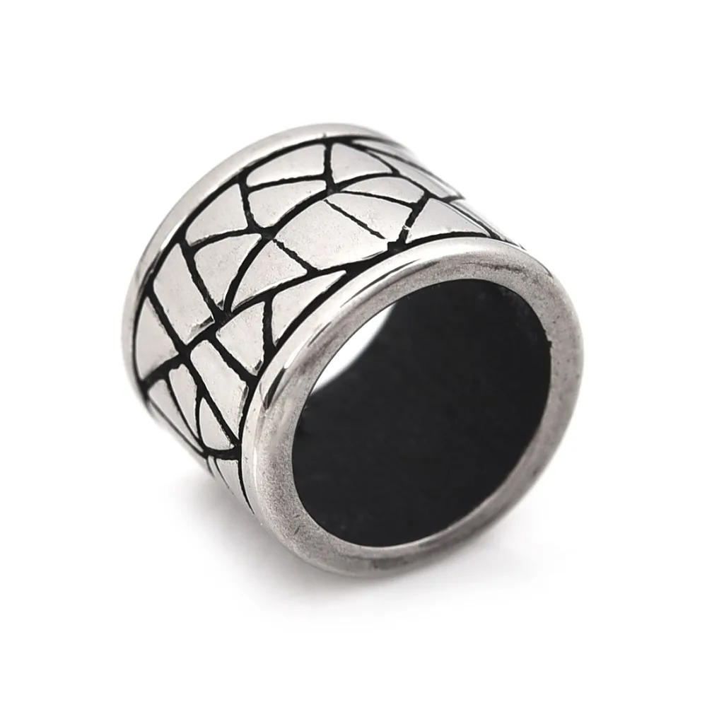 Stainless Steel Beads Large Hole 8mm Metal Slide Charm Rondelle Blacken Bead for DIY Bracelet Men Jewelry Making Accessories
Stainless Steel Beads Large Hole 8mm Metal Slide Charm Rondelle Blacken Bead for DIY Bracelet Men Jewelry Making Accessories