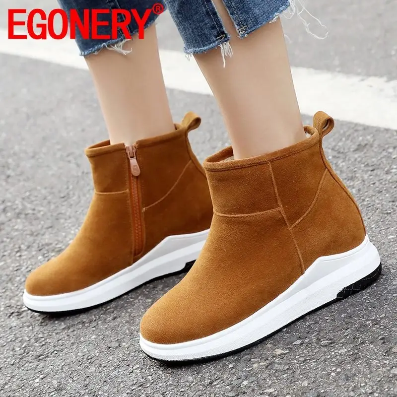 EGONERY thick plush snow boots winter warm women's shoes cute pink fashion yellow black thick bottom ankle boots plus size
EGONERY thick plush snow boots winter warm women's shoes cute pink fashion yellow black thick bottom ankle boots plus size