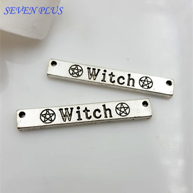 High Quality 20 Pieces/Lot 6mm*40mm Antique Silver Plated Bracelet Connector Letter Witch Charm For Jewelry Making
High Quality 20 Pieces/Lot 6mm*40mm Antique Silver Plated Bracelet Connector Letter Witch Charm For Jewelry Making
