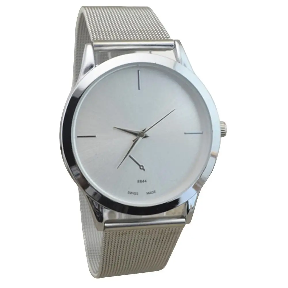 Women Men Simple Mesh Alloy Watch Band Quartz Analog Round Case Wristwatch Gift Bracelet
Women Men Simple Mesh Alloy Watch Band Quartz Analog Round Case Wristwatch Gift Bracelet