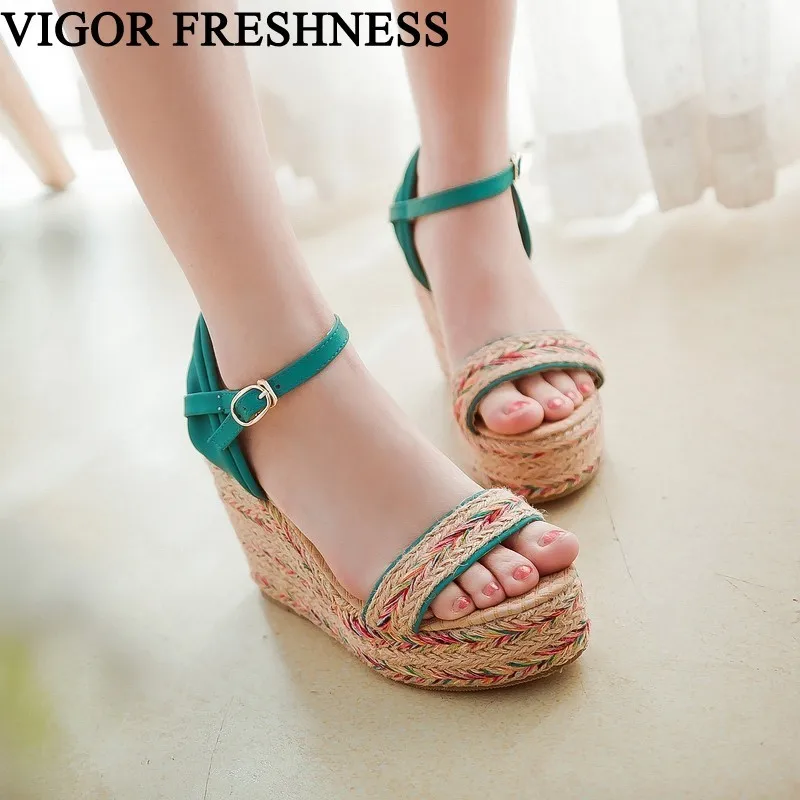 VIGOR FRESHNESS Women's Sandals Summer Shoes Women Platform Bohemia Shoes Weave Dress Sandals Female Shoes Sizes 48 49 MY314
VIGOR FRESHNESS Women's Sandals Summer Shoes Women Platform Bohemia Shoes Weave Dress Sandals Female Shoes Sizes 48 49 MY314