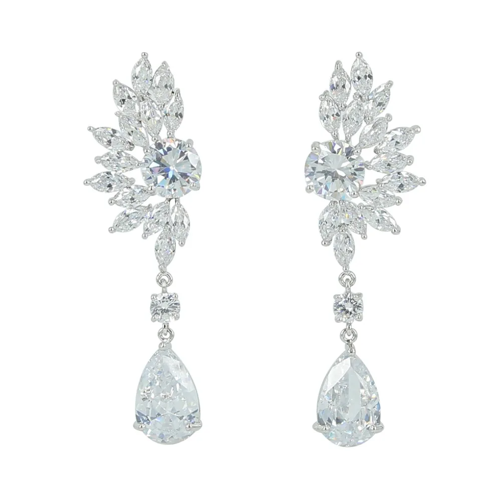 Popular Full CZ Cubic Zirconia Drop Dangle Bridal Wedding Earring for Women Jewelry CE10255
Popular Full CZ Cubic Zirconia Drop Dangle Bridal Wedding Earring for Women Jewelry CE10255