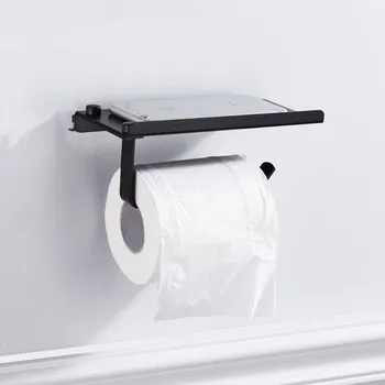 Paper Holder Stainless Steel Bathroom Tissue Holder with Mobile Phone Shelf Wall Mounted Bathroom Tissue Roll Stand Toilet
Paper Holder Stainless Steel Bathroom Tissue Holder with Mobile Phone Shelf Wall Mounted Bathroom Tissue Roll Stand Toilet