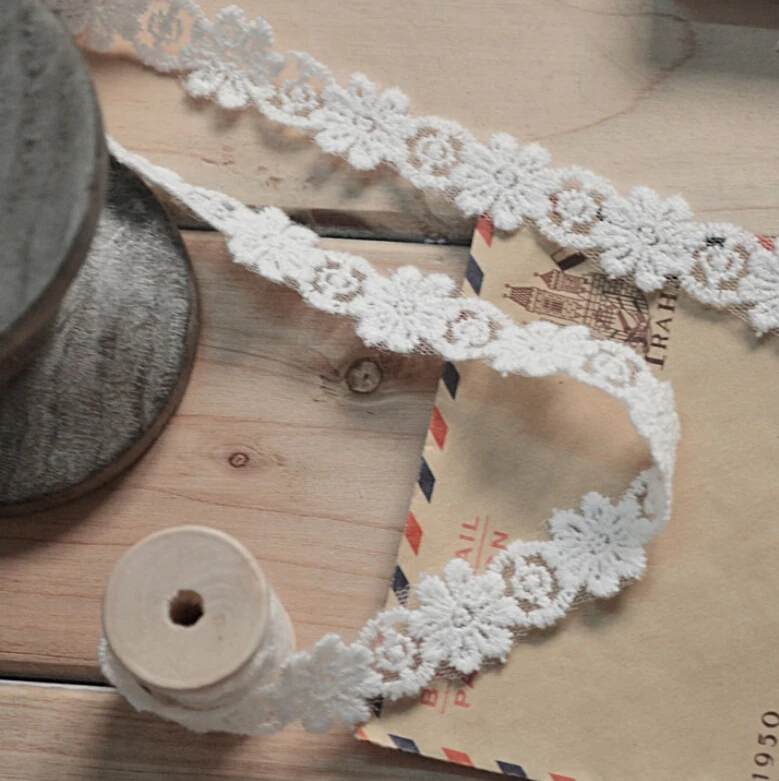 High quality 10 Yards/lot Width 0.39" 1CM White Mesh Embroidered Lace Trim Ribbon Fabric L2Q16
High quality 10 Yards/lot Width 0.39" 1CM White Mesh Embroidered Lace Trim Ribbon Fabric L2Q16