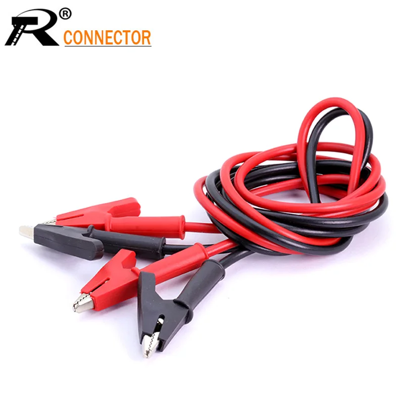 2pcs Dual Shrouded Alligator 15A to Alligator Clip Cable Leads 1M For Testing Probe black&red
2pcs Dual Shrouded Alligator 15A to Alligator Clip Cable Leads 1M For Testing Probe black&red