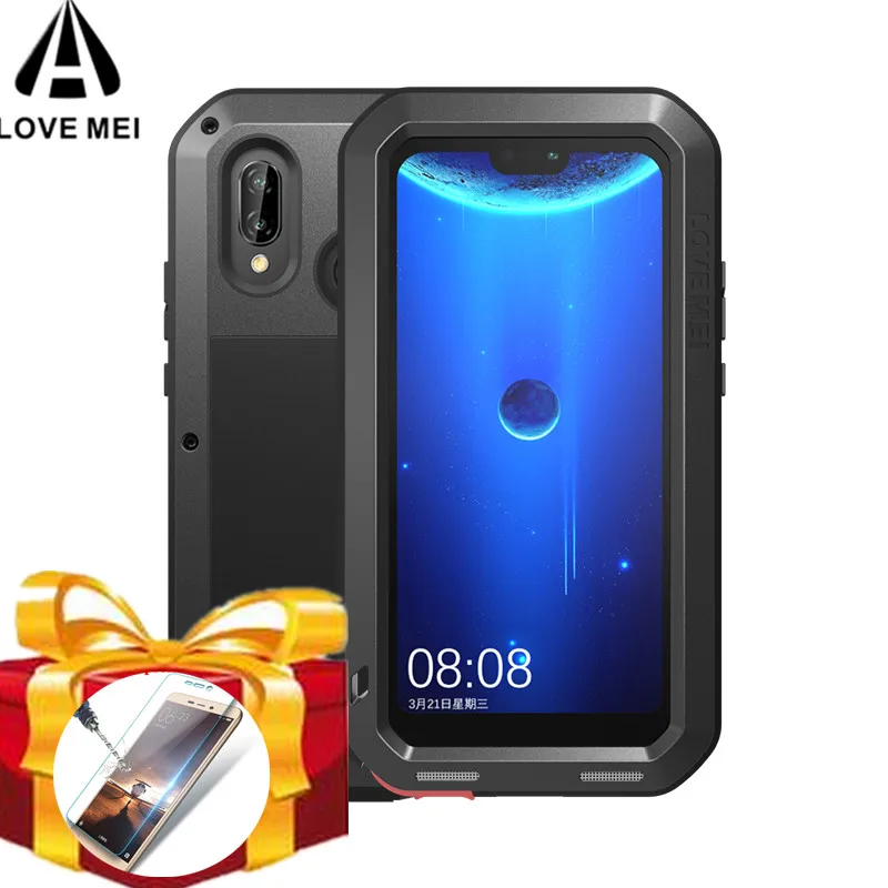 Gorilla glass) для Huawei P20 Lite P30 Pro Чехол LOVE MEI противоударный грязеотталкивающий