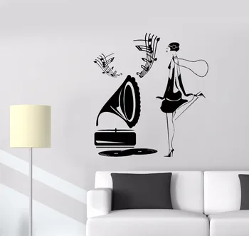 Wall Sticker Gramophone Jazz Music Vintage Sheet Music Girl Vinyl Self-Adhesive Wall Decals Bedroom Living Room Home Decor LA154
Wall Sticker Gramophone Jazz Music Vintage Sheet Music Girl Vinyl Self-Adhesive Wall Decals Bedroom Living Room Home Decor LA154
