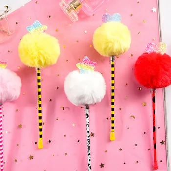 Creative Wool Ball Pendant Stationery Cute Plush Colored Pen Student Neutral Pen 0.5 Mm Water Gel Pen Kawaii School Supplies
Creative Wool Ball Pendant Stationery Cute Plush Colored Pen Student Neutral Pen 0.5 Mm Water Gel Pen Kawaii School Supplies