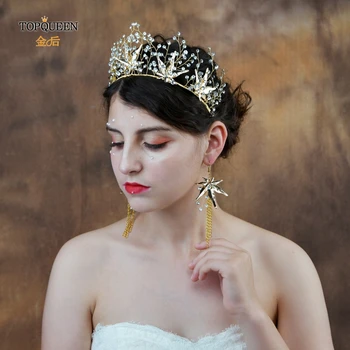 TOPQUEEN HP216-G Wedding Crown Bride Hair Jewelry Handmade Crystal Hair Accessories Bridal Tiara with Maple leaf diamond flower
TOPQUEEN HP216-G Wedding Crown Bride Hair Jewelry Handmade Crystal Hair Accessories Bridal Tiara with Maple leaf diamond flower