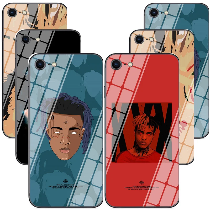 Модные XXXTENTACION для iPhone Xr Xs Max х Чехол Мягкий ТПУ силиконовый чехол закаленное
