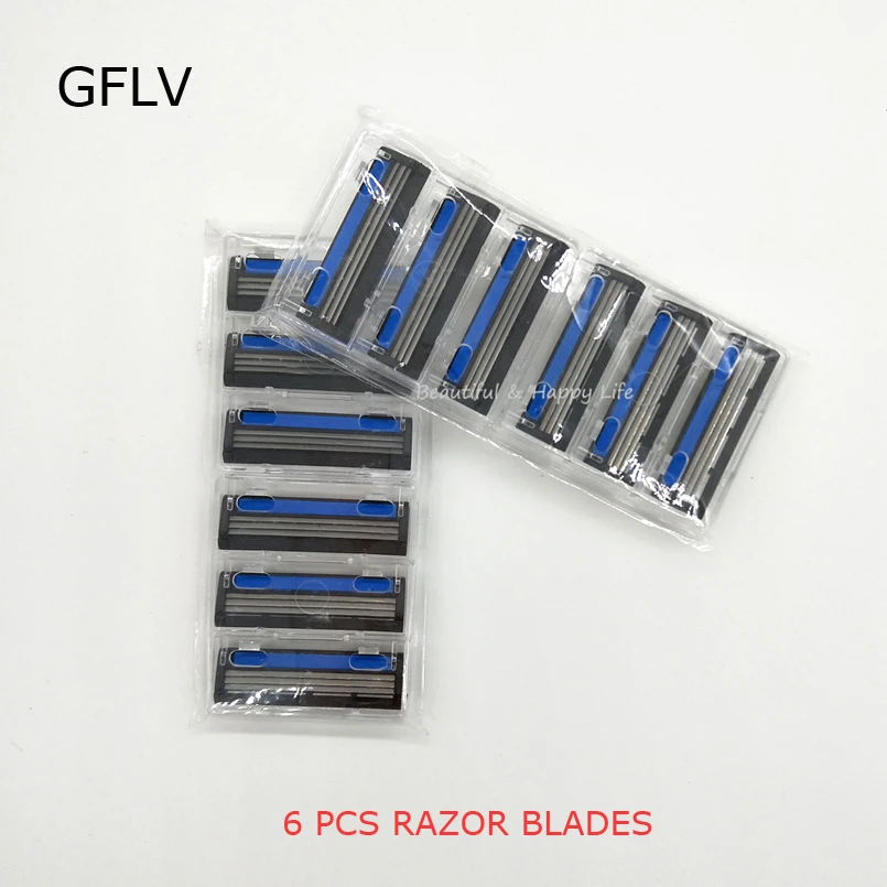 6 Pcs/lot High Quality Three Layer Razor Blade Men Safe Blue Shaving Razor 3 Blades Shaver Standard Close Smooth Skin Trimmer
6 Pcs/lot High Quality Three Layer Razor Blade Men Safe Blue Shaving Razor 3 Blades Shaver Standard Close Smooth Skin Trimmer