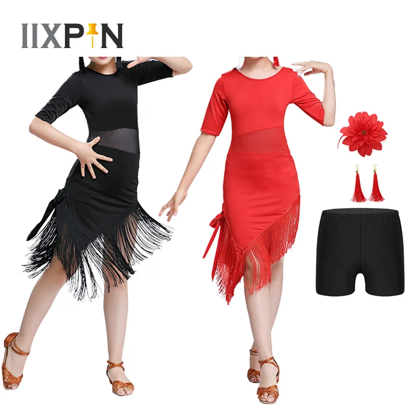 Tassel Latin Dance Dress For Girls Children Salsa Tango Ballroom Dancing Dress Competition Costumes Kids Practice Dance Clothing
Tassel Latin Dance Dress For Girls Children Salsa Tango Ballroom Dancing Dress Competition Costumes Kids Practice Dance Clothing