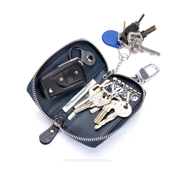 Denim multi-purpose key bag man zipper genuine leather key purse Holder Organizer Pouch mini card bag
Denim multi-purpose key bag man zipper genuine leather key purse Holder Organizer Pouch mini card bag