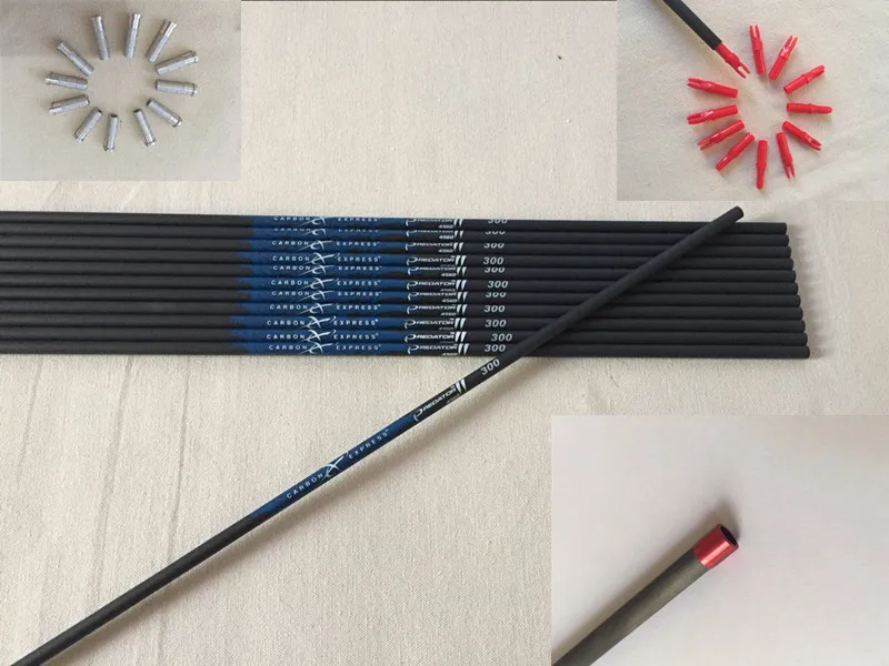 12pcs pure carbon arrow shaft + 12pcs arrow insert+12pcs arrow nock +12pcs Explosion-proof ring spine300/340/400/500 ID6.2
12pcs pure carbon arrow shaft + 12pcs arrow insert+12pcs arrow nock +12pcs Explosion-proof ring spine300/340/400/500 ID6.2