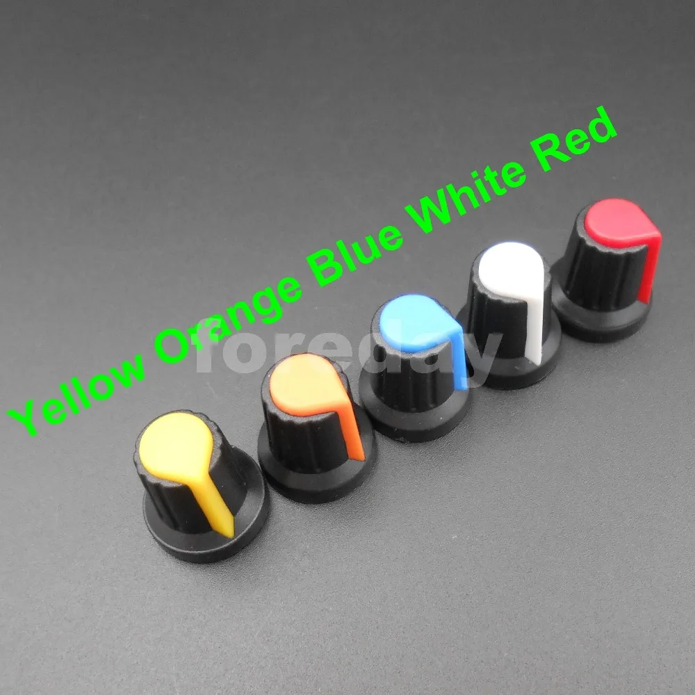 1000PCS X NEW 6mm WH148 potentiometer AG2 Plastic knob cap M6 Plum Handle for amplifier Yellow Red White Orange Blue *FD661-665
1000PCS X NEW 6mm WH148 potentiometer AG2 Plastic knob cap M6 Plum Handle for amplifier Yellow Red White Orange Blue *FD661-665