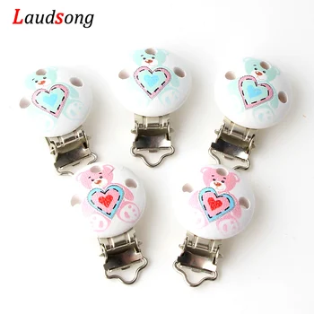 5Pcs Baby Pacifier Clips Wood Metal Cute Bear Infant Teething Teether Soother Clasps Holders Pacifier Folder Accessories DIY
5Pcs Baby Pacifier Clips Wood Metal Cute Bear Infant Teething Teether Soother Clasps Holders Pacifier Folder Accessories DIY