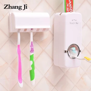 Zhangji Toothbrush Holder Automatic Toothpaste Dispenser Wall Mount Stand Bathroom Toothpaste Squeezer Set
Zhangji Toothbrush Holder Automatic Toothpaste Dispenser Wall Mount Stand Bathroom Toothpaste Squeezer Set