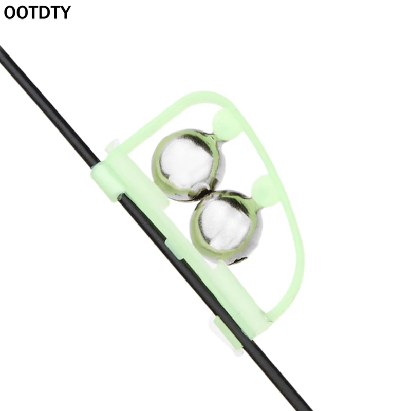 OOTDTY 1Pc Fluorescent Night Glow Light Fishing Rod Tip Clip Twin Bell Alarm Alert Ring
OOTDTY 1Pc Fluorescent Night Glow Light Fishing Rod Tip Clip Twin Bell Alarm Alert Ring