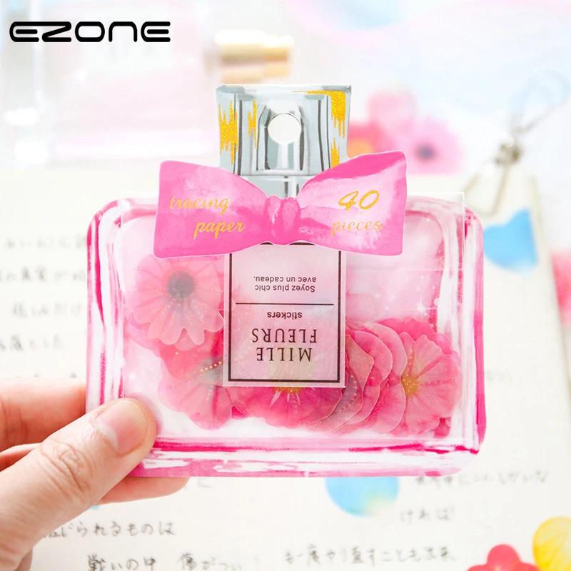 EZONE Perfume Bottle Sticker Design Of Daisy/Rose/Clover Flowers Shape For Children Kids Decoration DIY Album Student Stationery
EZONE Perfume Bottle Sticker Design Of Daisy/Rose/Clover Flowers Shape For Children Kids Decoration DIY Album Student Stationery
