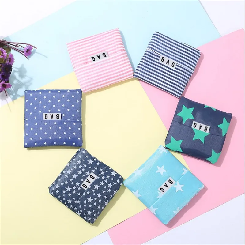 6ps color floral Fashion foldable reusable shopping bag handbags Convenient Large-capacity storage bags polyester women solid 
6ps color floral Fashion foldable reusable shopping bag handbags Convenient Large-capacity storage bags polyester women solid