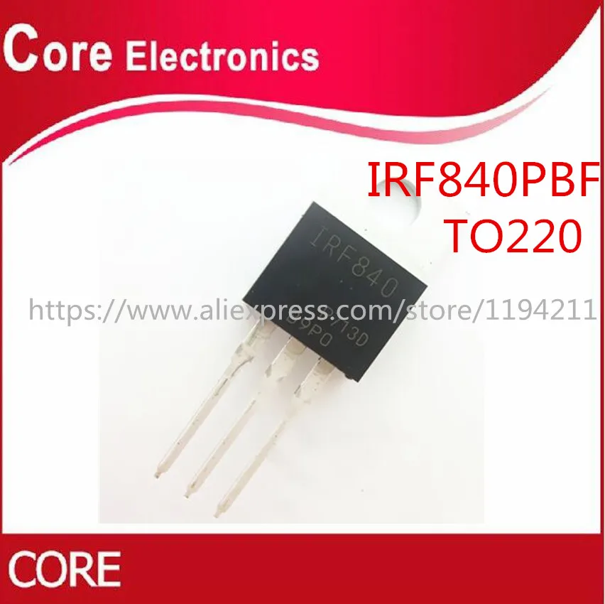 50 шт. IRF840 TO-220 IRF840PBF TO220 оригинальный IC | Электронные компоненты и принадлежности