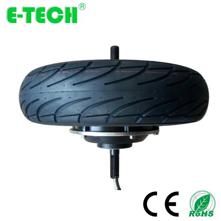 Clearance Hot sale 10 inch single shaft  dual shaft  pneumatic tyre geared 48V conversion kit electric wheel motor 8