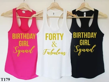 personalize Forty and Fabulous 40th 30th 50th birthday party Tank tops tees Forty squad Bachelorette t Shirts Party favors gifts
personalize Forty and Fabulous 40th 30th 50th birthday party Tank tops tees Forty squad Bachelorette t Shirts Party favors gifts